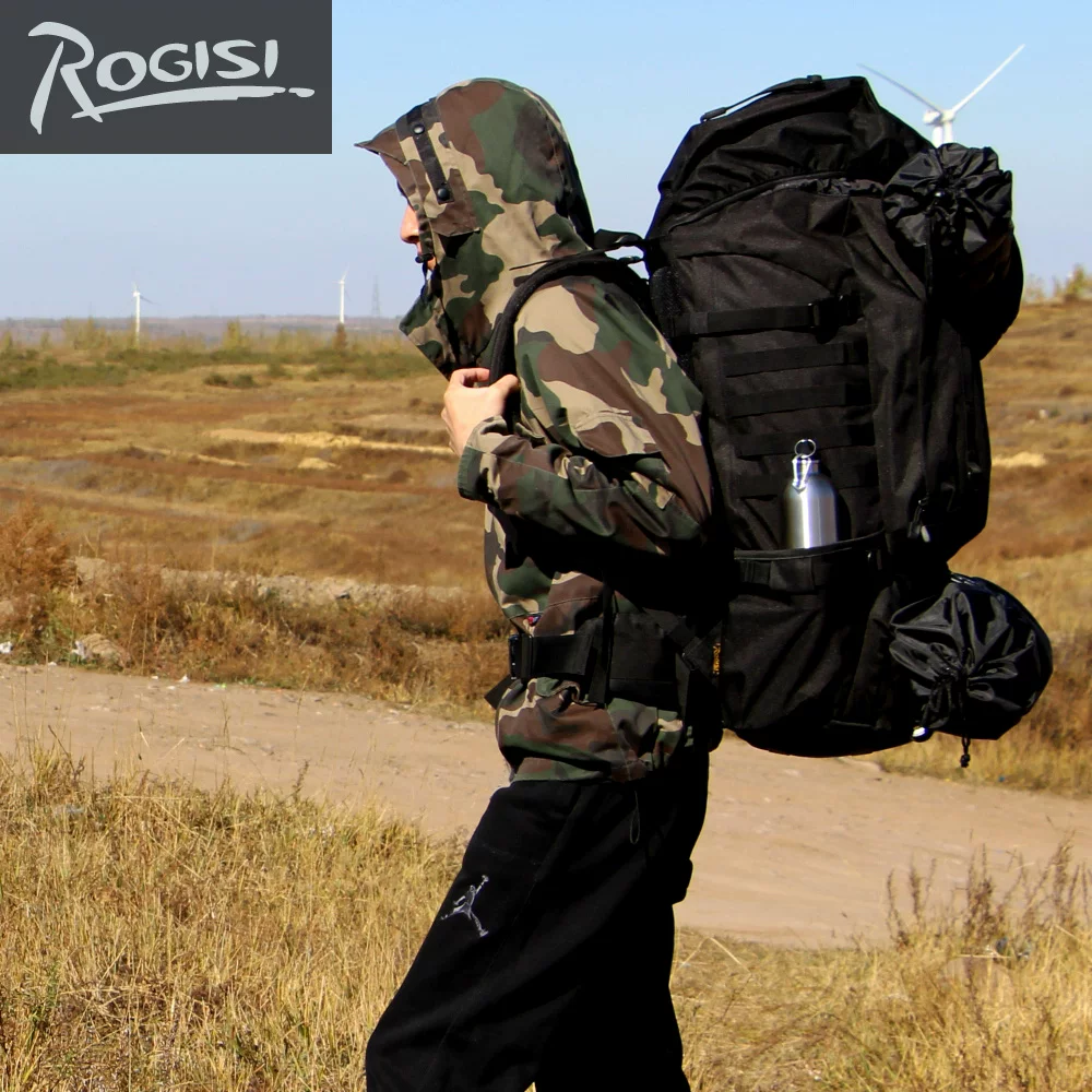 ROGISI 80L Camping and Mountaineering Bag, Large Backpack, Travel Bag, Backpack BN-015