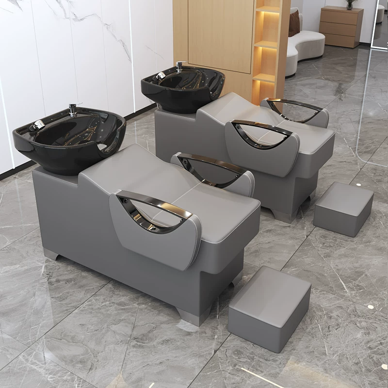 Free shipping hair salon special flushing bed manufacturer direct sales hair salon shampoo bed new semi lying shampoo bed