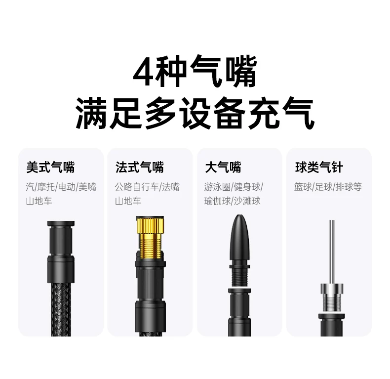 Green Union Portable Car Electric Inflator Pump Bicycle Inflator Pump Can Measure Tire Pressure Display Inflator Treasure