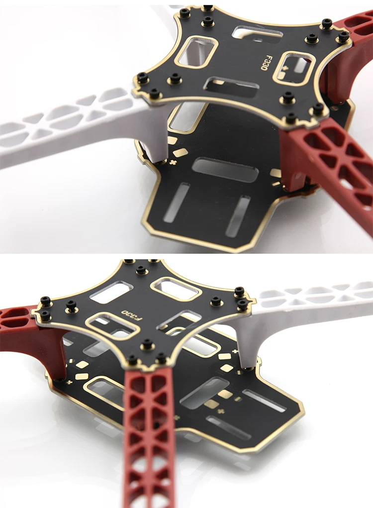 Four axis F330 rack aerial drone competition specific integrated sinking gold board PCB model aircraft crossing machine rack