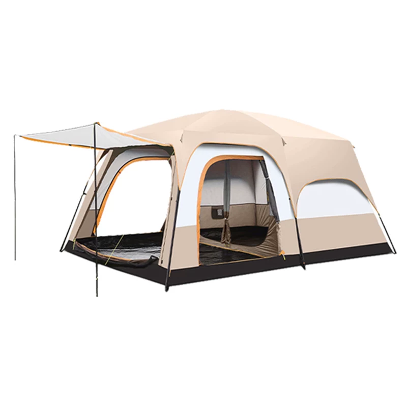 Tent, Outdoor Camping, Overnight, Portable Foldable, Two Bedroom, One Living Room, Oversized Camping, Thickened Wilderness, Full Set of Equipment