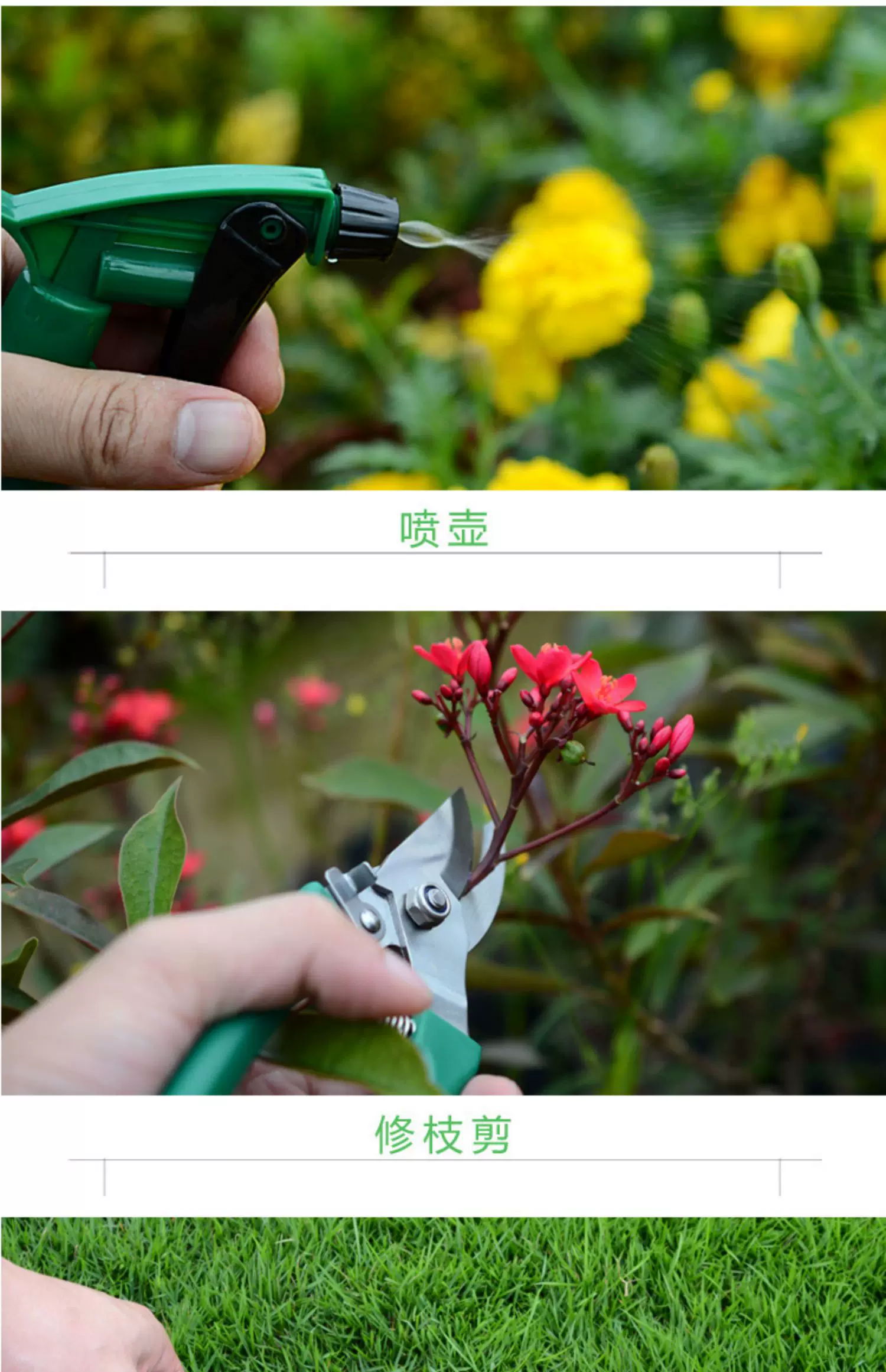Home gardening flower planting tool set stainless steel flower shovel, rake shovel, flower and vegetable cultivation tool, potted plant, soil loosening small shovel