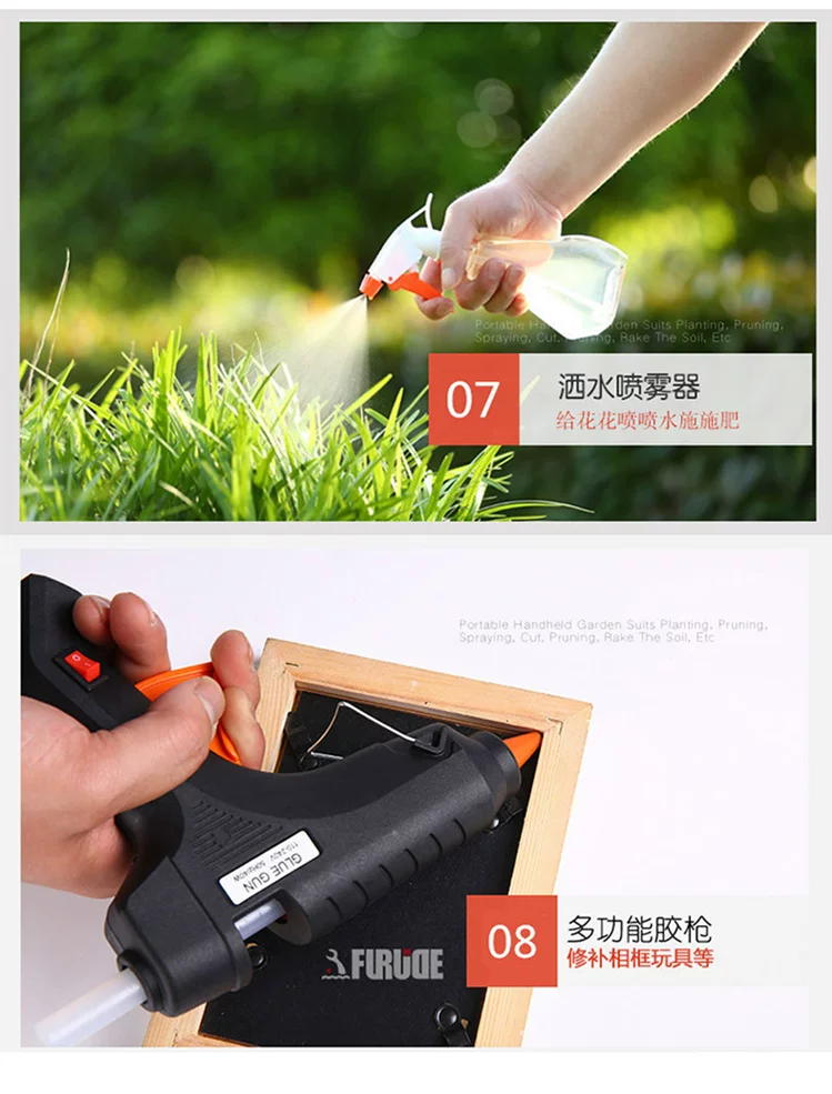 Home gardening flower planting tool set stainless steel flower shovel, rake shovel, flower and vegetable cultivation tool, potted plant, soil loosening small shovel