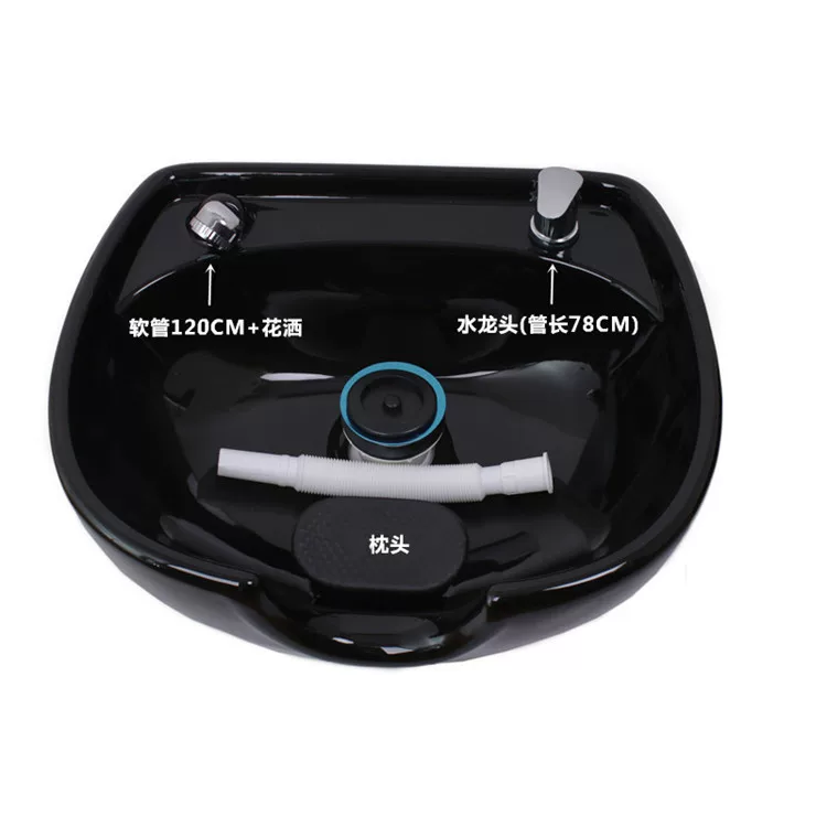 Sitting style flushing basin hair salon, ceramic basin hair salon, hair washing sink, vertical hair salon, flushing pool, hair washing bed accessories