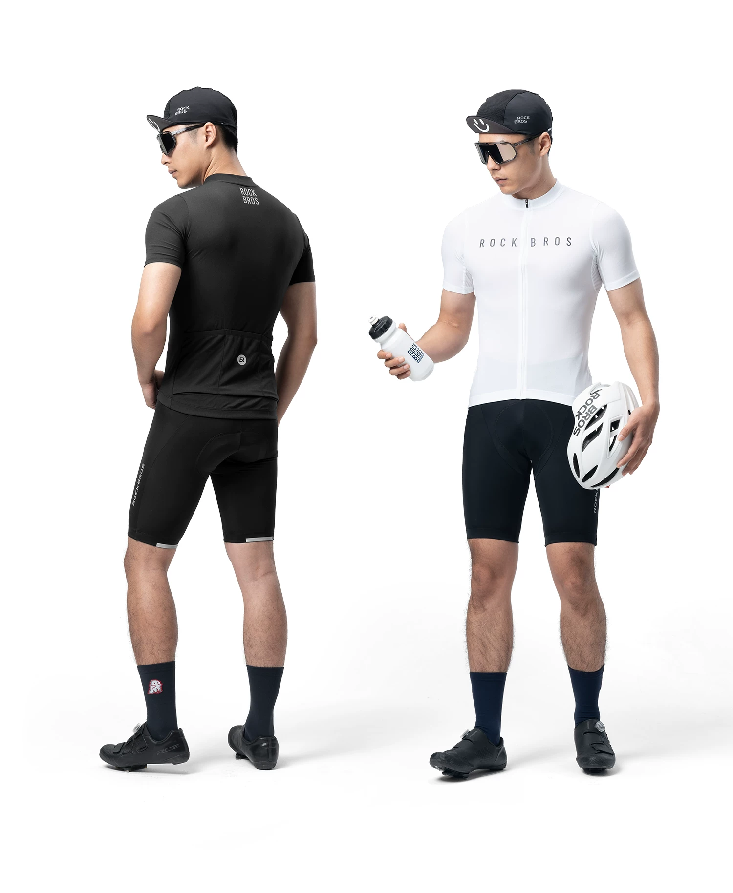 Rock Brothers Summer Short sleeved Shorts Men's and Women's Highway Mountain Bike Clothes ROCKBROS YKK Zipper Professional Cycling Equipment