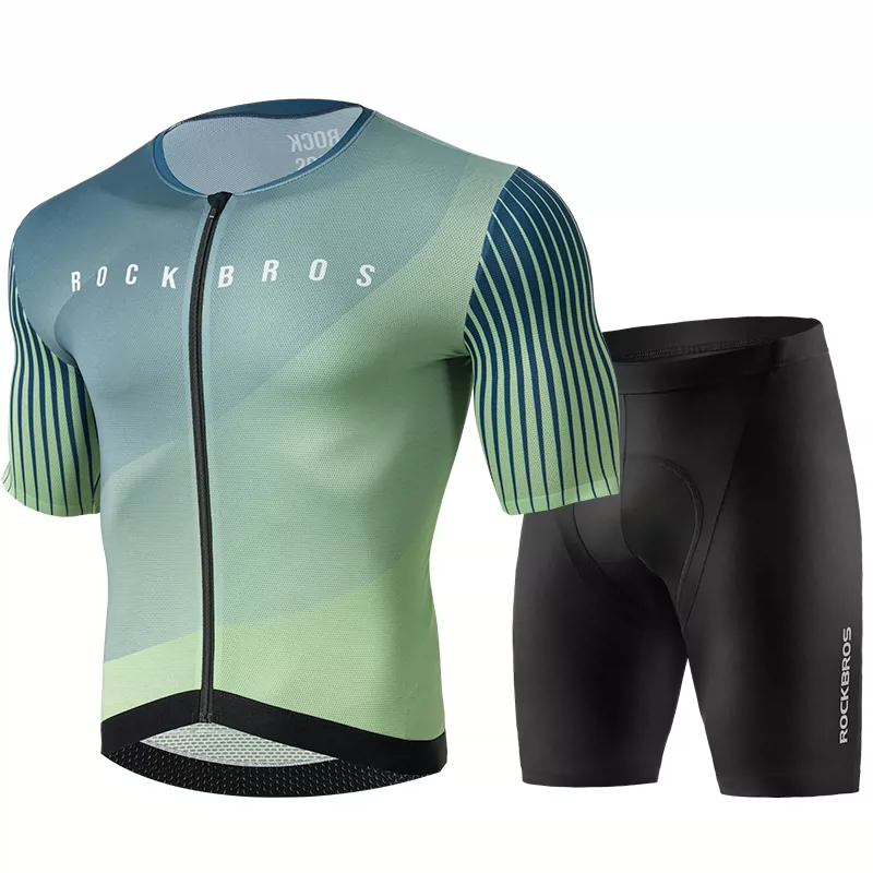 Rock Brothers Summer Short sleeved Shorts Men's and Women's Highway Mountain Bike Clothes ROCKBROS YKK Zipper Professional Cycling Equipment