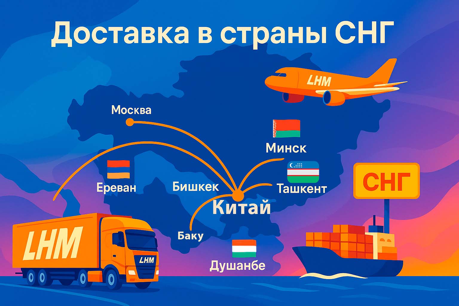 Доставка в страны СНГ