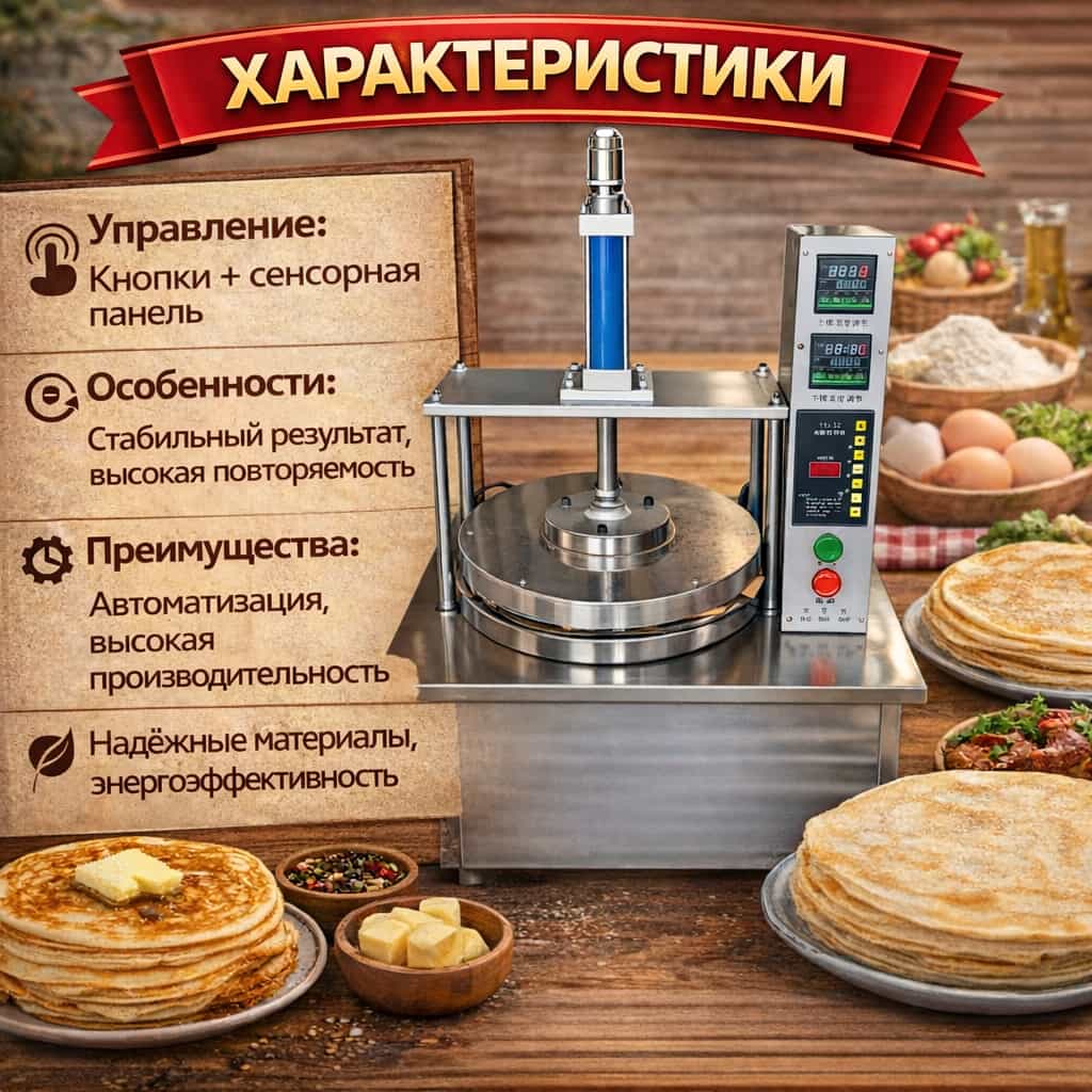 Автоматический пресс для блинов LONG NENG