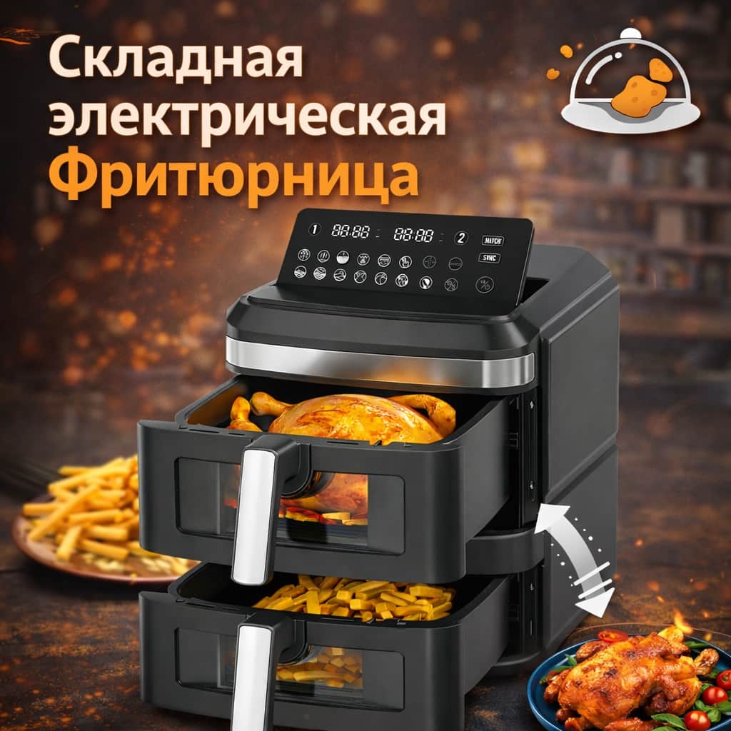 Складная электрическая фритюрница GiaYol