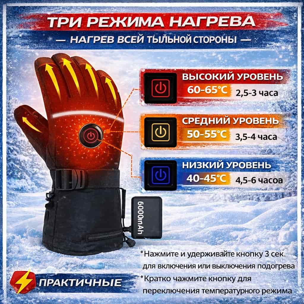Перчатки с подогревом JLD-S17004-23
