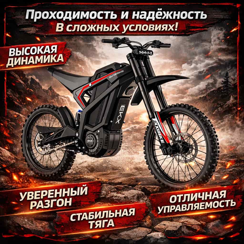 Электрический мотоцикл EKXBike M1