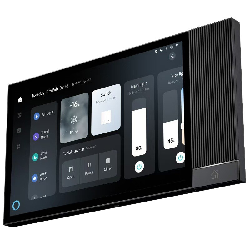 Умная домашняя панель управления Langge F8/F10 с голосовым управлением, Zigbee, Tuya, фоновой музыкой