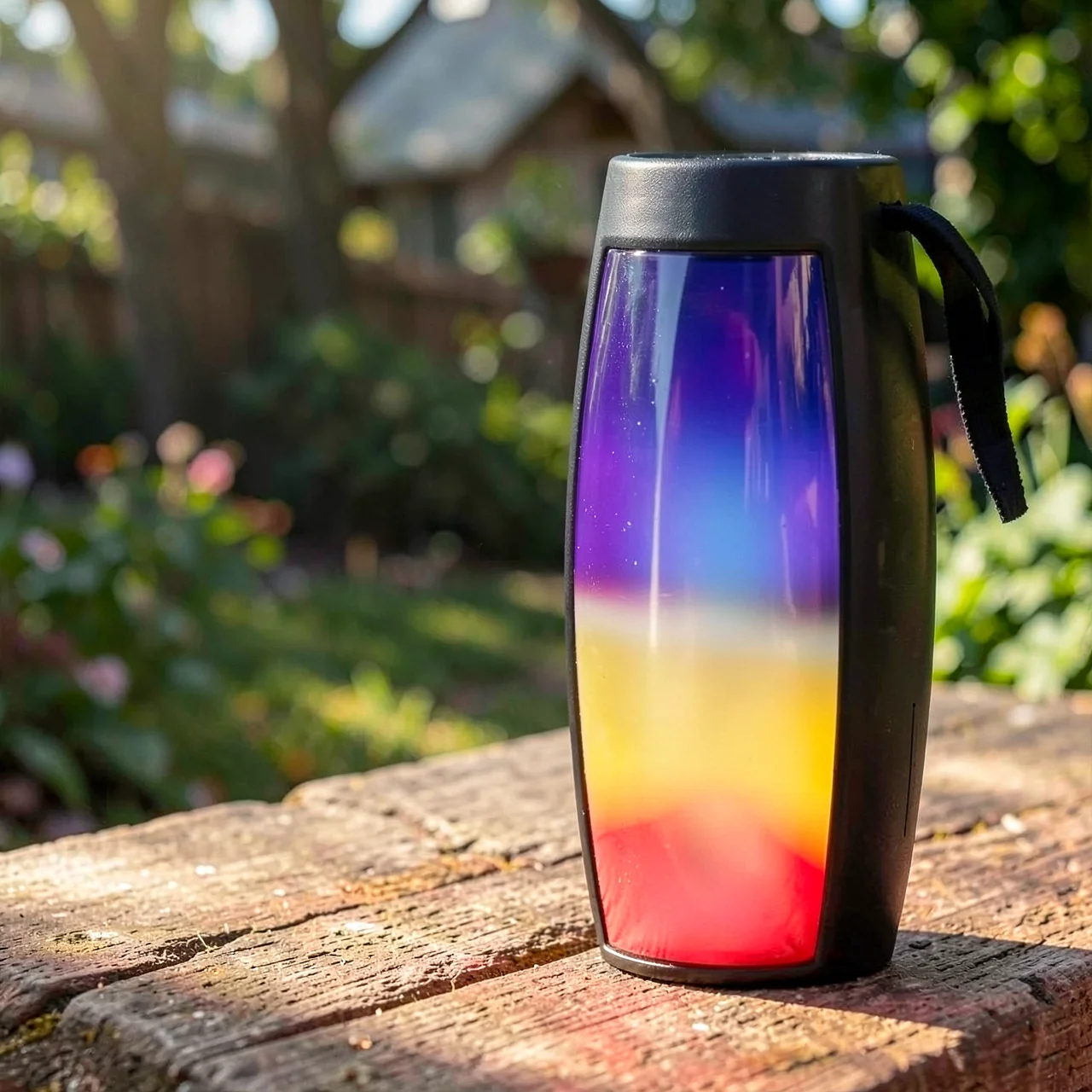 Портативная Bluetooth колонка S1202 с RGB подсветкой