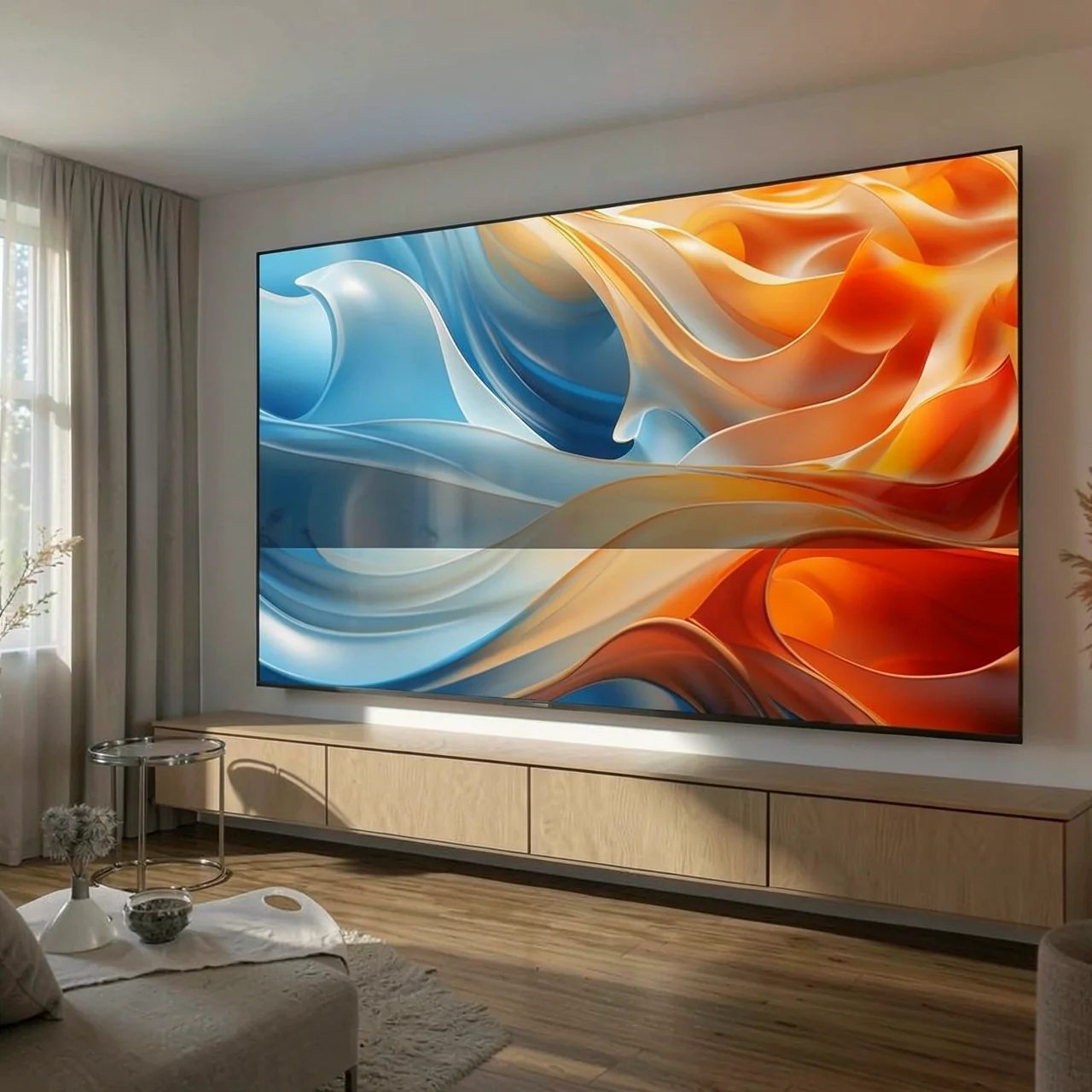 Смарт-телевизор LGBS MiniLED LED-4KHD с безрамным экраном