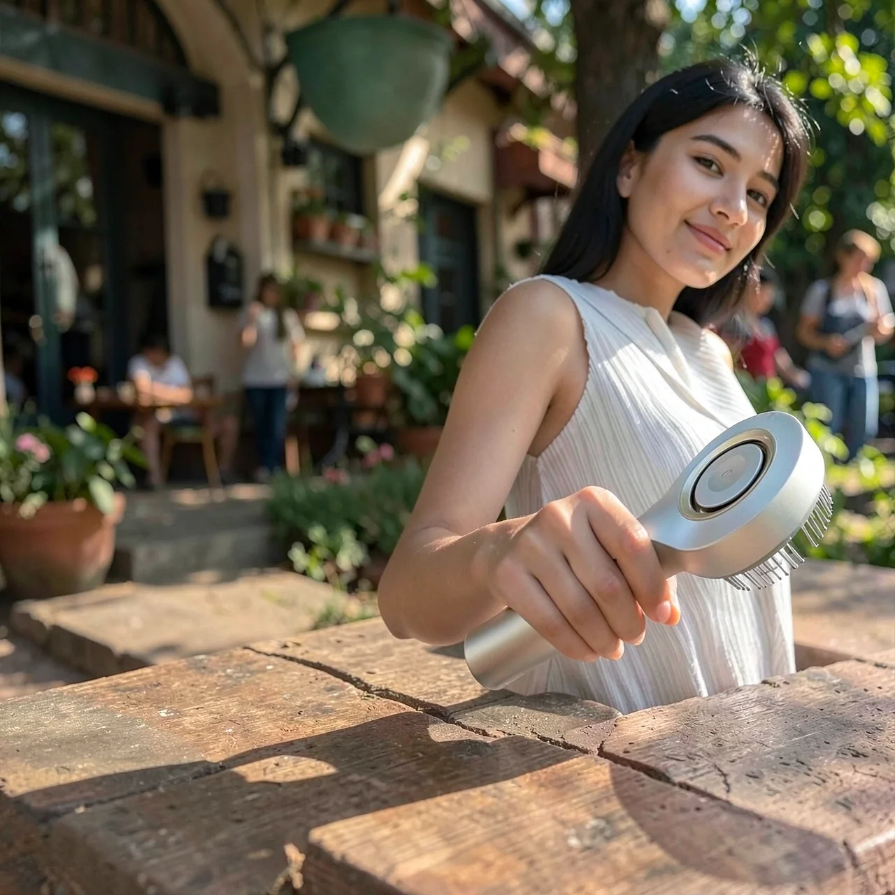 Умная расческа для массажа головы Xiaomi Mijia, домашний интеллектуальный массаж рук человека, измерение температуры графена, можно использовать влажным и сухим