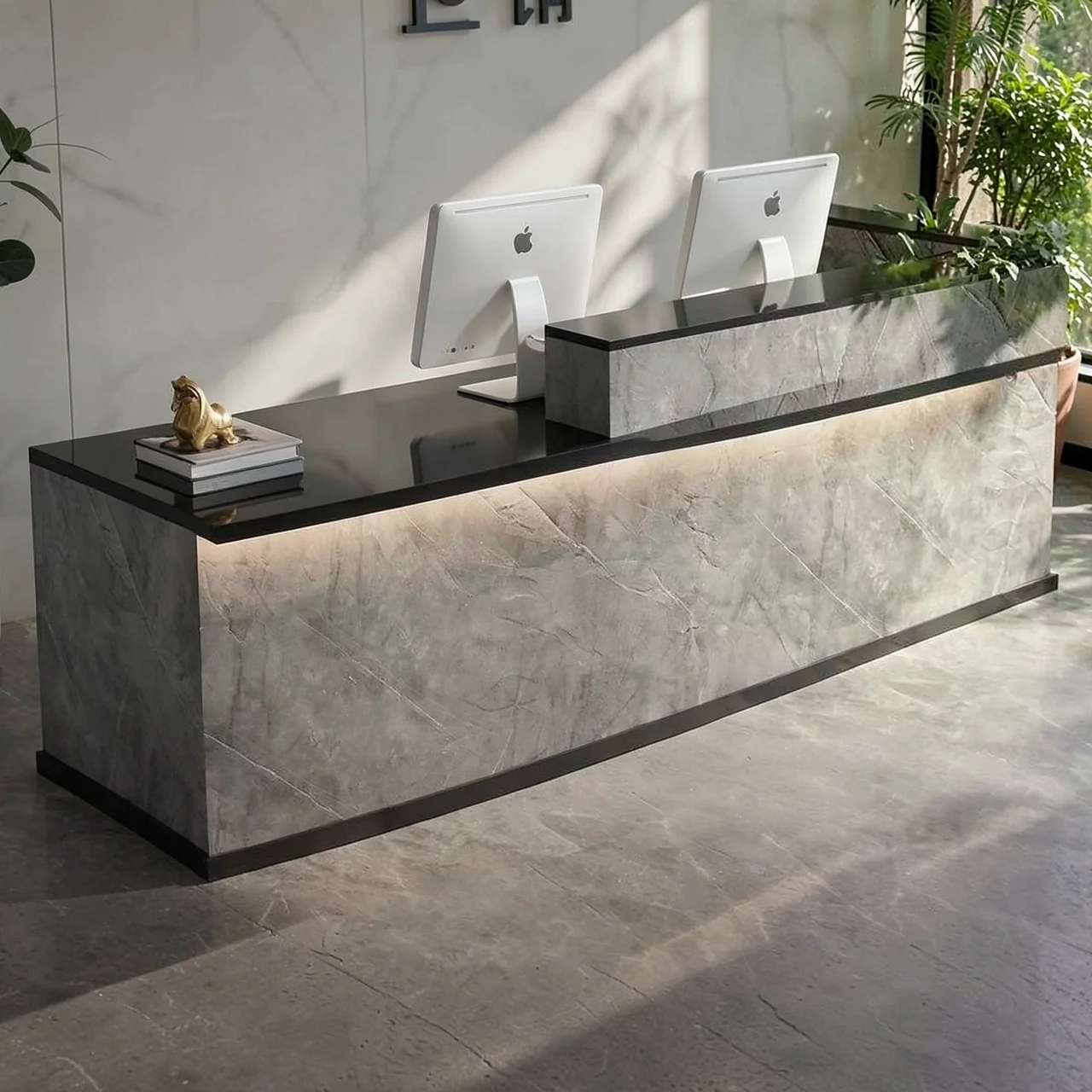 Bar counter, cash register, front desk, reception desk, reception desk, service desk, simple and modern commercial bar counter