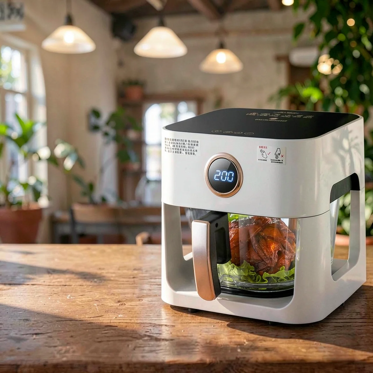 Air Fryer Air Fryer Smart Home Визуальное сенсорный экран Электрический фритюр