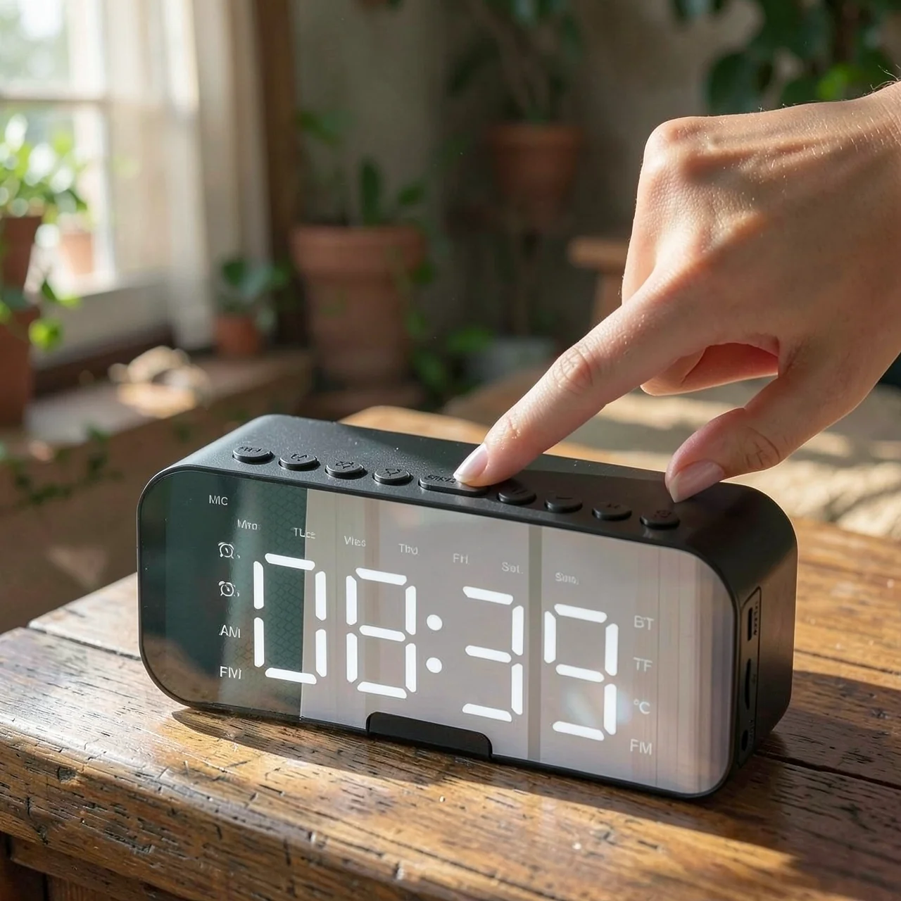 Умные часы-будильник с Bluetooth-колонкой YW-P6