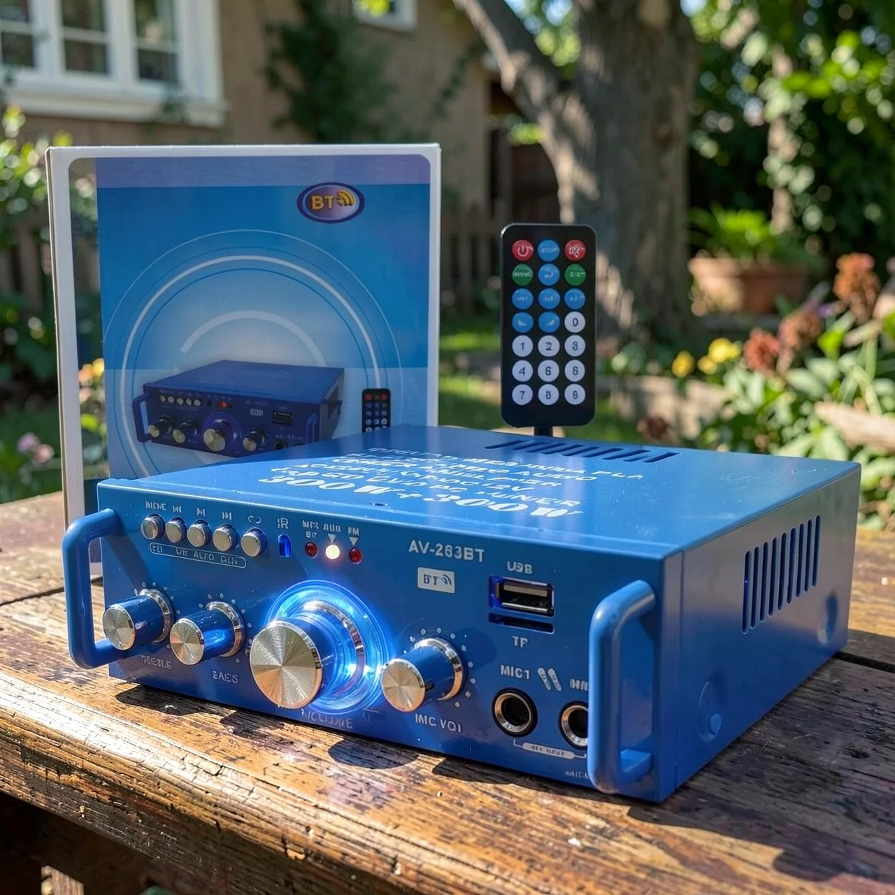 Стерео усилитель HiFi AV-263BT с Bluetooth и USB