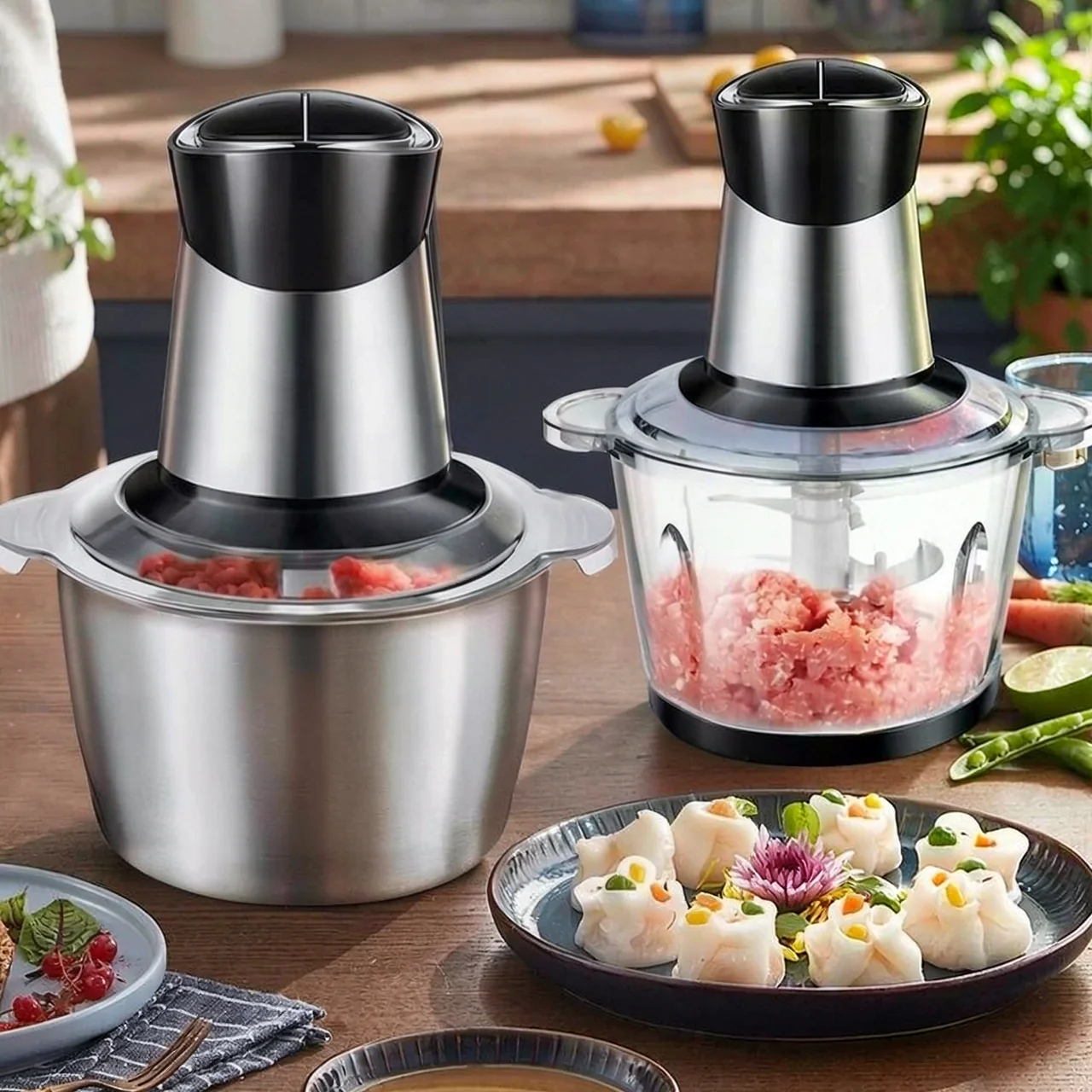 Электрический кухонный комбайн для измельчения мяса Сунги YYX_1