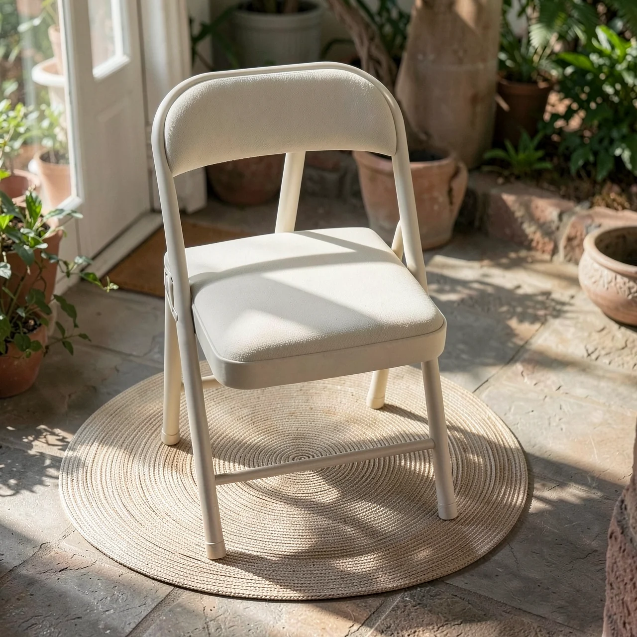 Simple stool, backrest chair, household folding chair, portable computer chair, training conference chair, dining chair, dormitory office chair