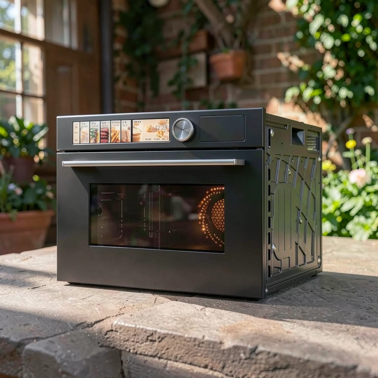 Встраиваемая многофункциональная печь Midea GR6S с функцией микроволновки и паром