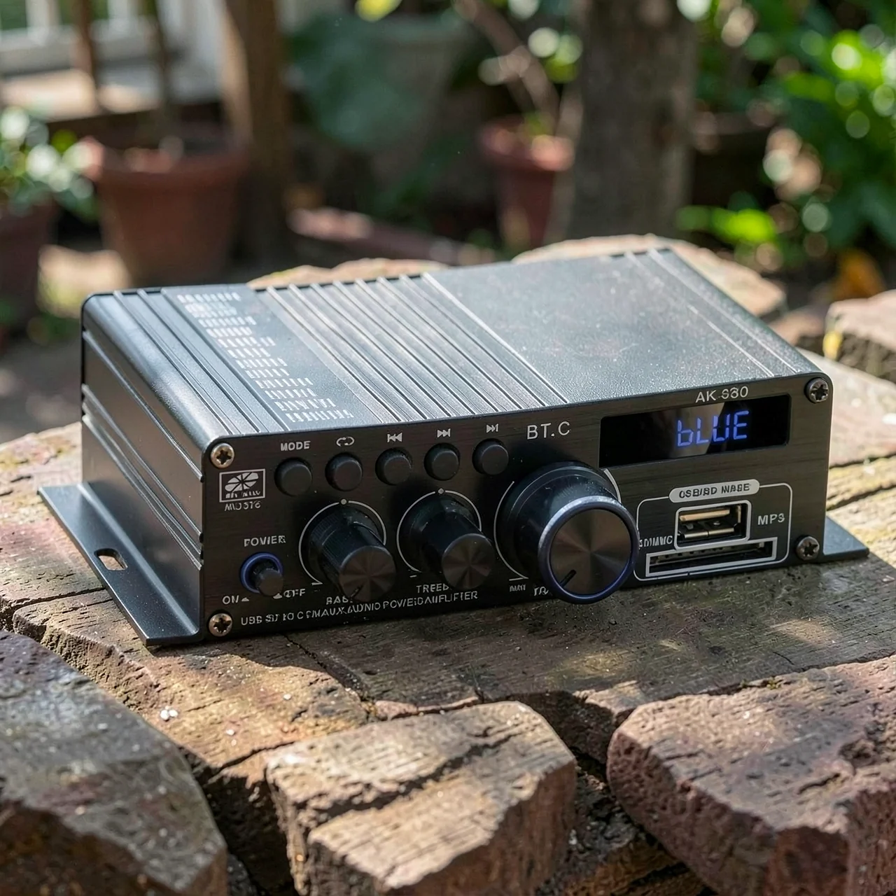 Автомобильный HiFi усилитель AK-380 с Bluetooth