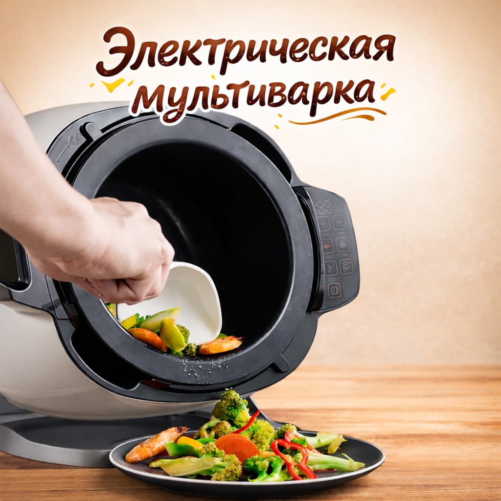 Мультисковорода электрическая IH с индукционным нагревом 2000Вт