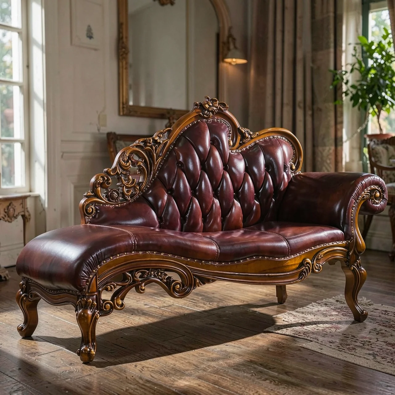 Шезлонг из массива дерева в американском стиле Warm Tree Furniture 2032