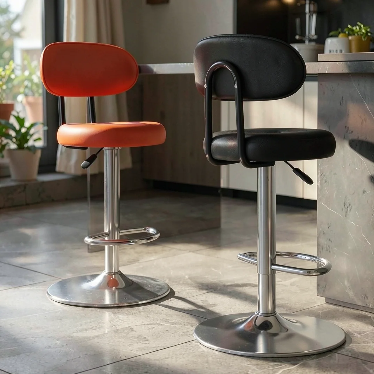 Барный стул поворотный Badakai Furniture в стиле минимализм