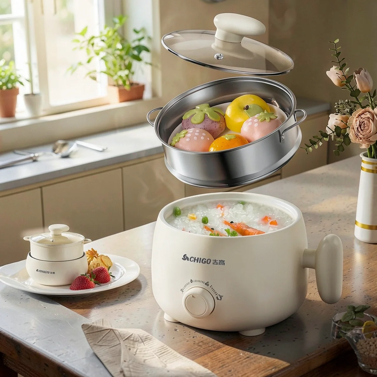 Электрическая многофункциональная кастрюля-скороварка Chigo J600