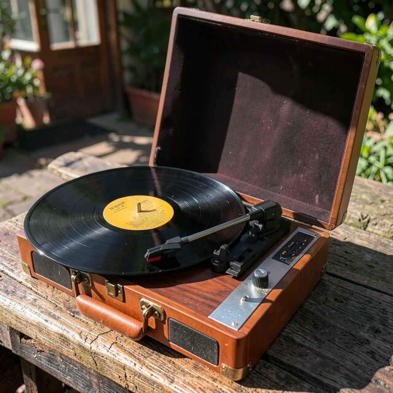 Портативный виниловый проигрыватель MZL Retro Bluetooth
