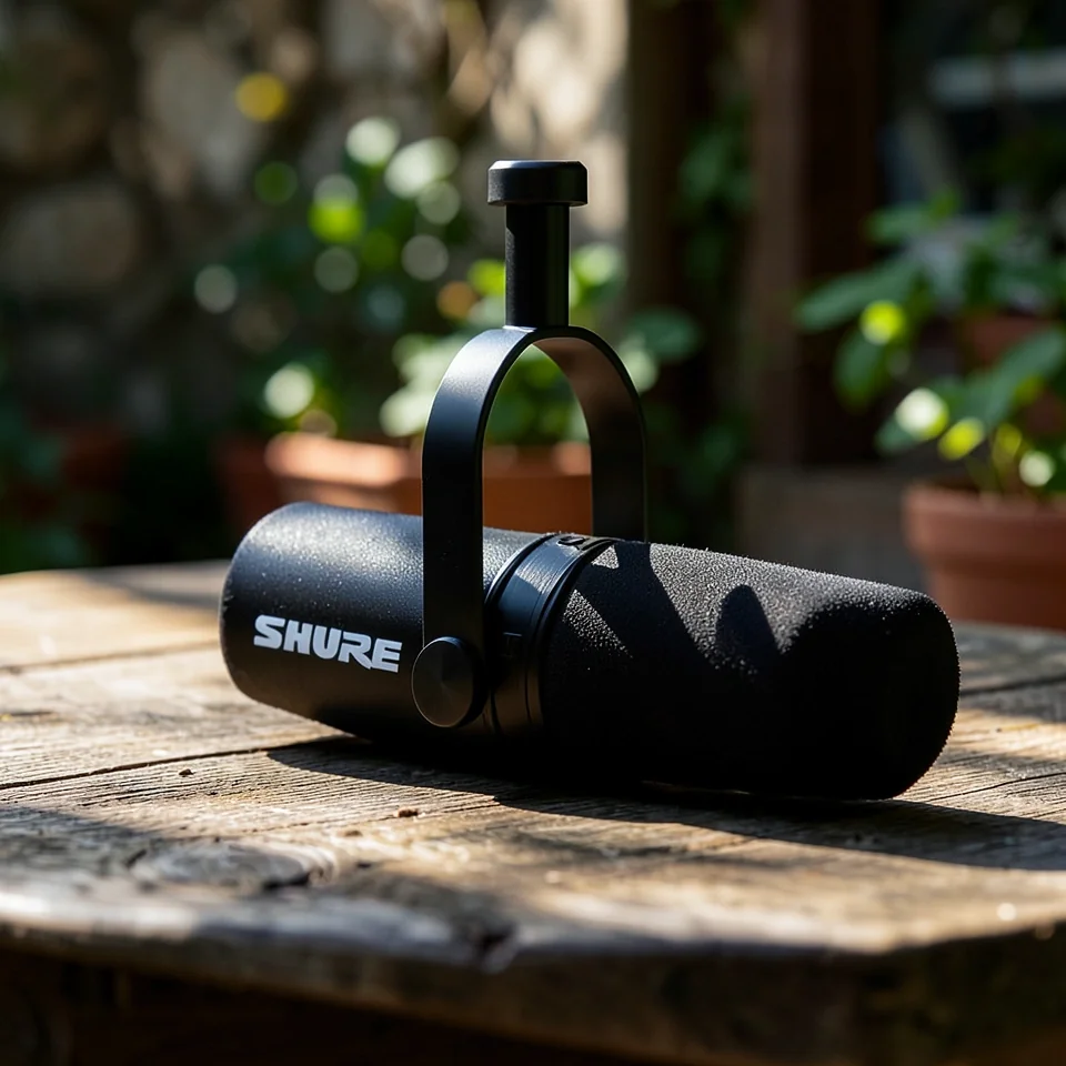 Комплект профессиональный динамический микрофон Shure MV7X и аудиоинтерфейс Aiken GO LIVE PRO