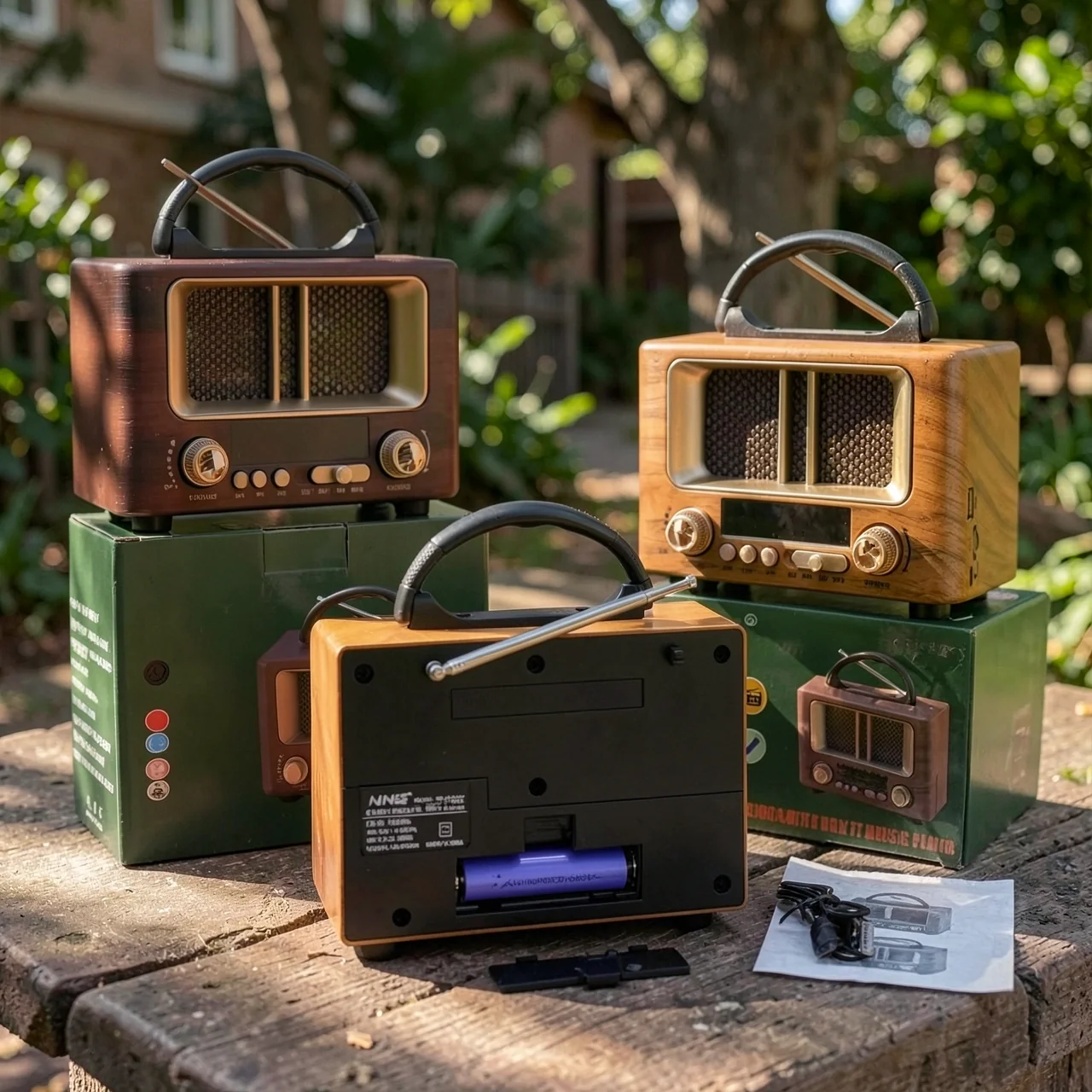Беспроводная Bluetooth-колонка из дерева NS-8108