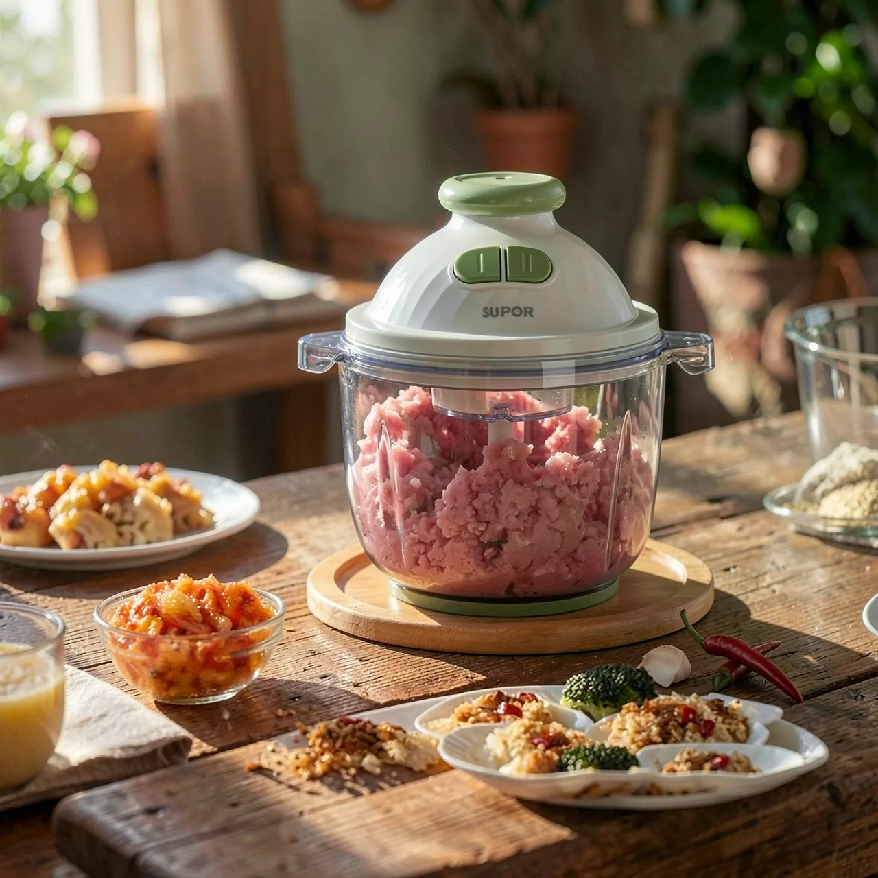 Многофункциональная электрическая мясорубка-миксер SUPOR Meat Matching Machine