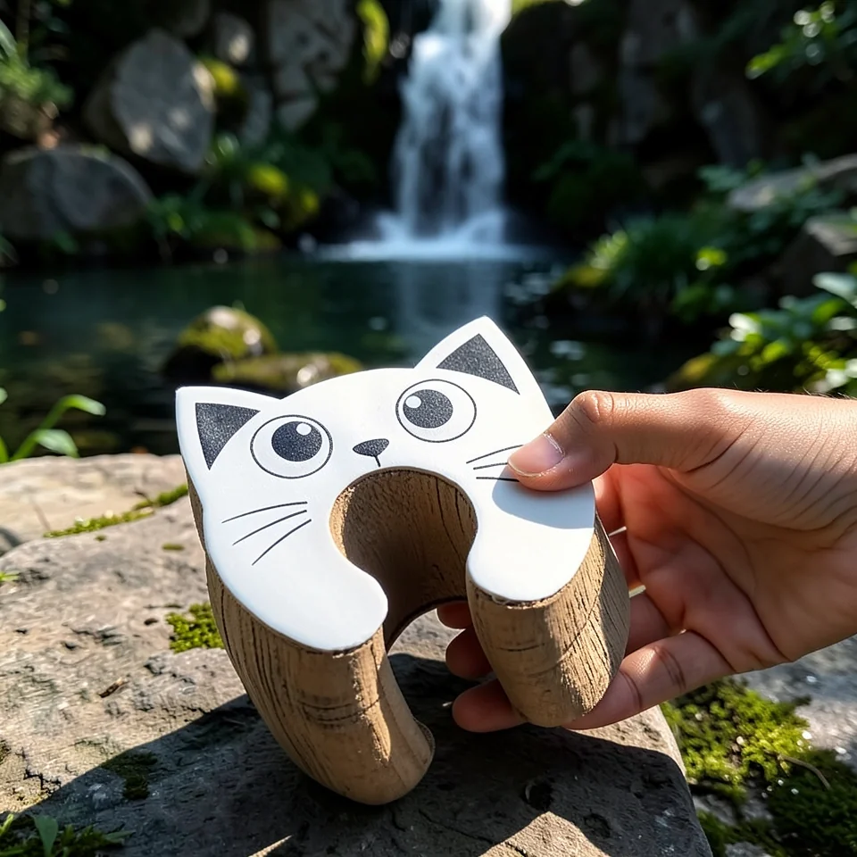 Когтеточка для кошек в форме головы кота Fengqin Cat