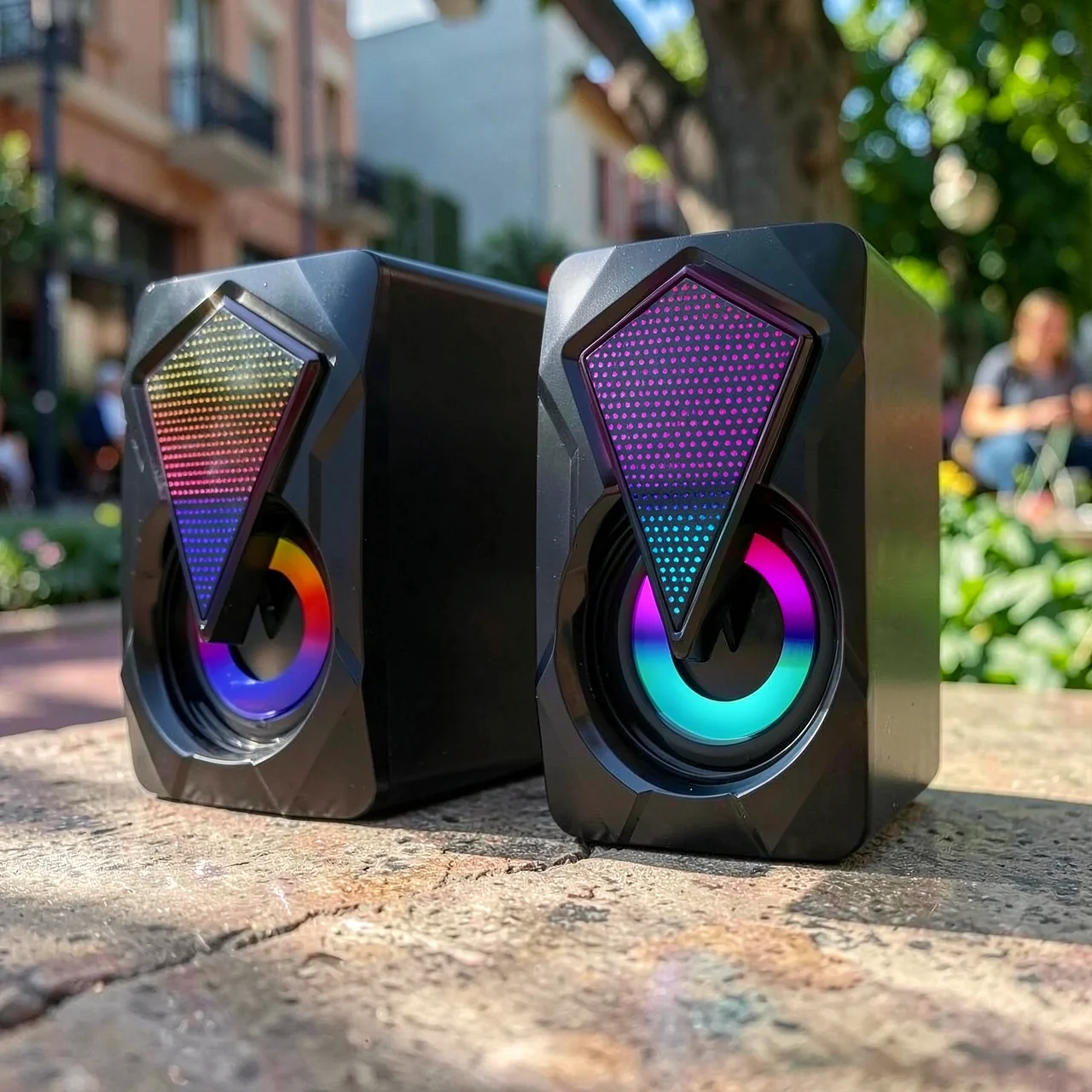 Колонки компьютерные BAJEAL X2 с RGB-подсветкой