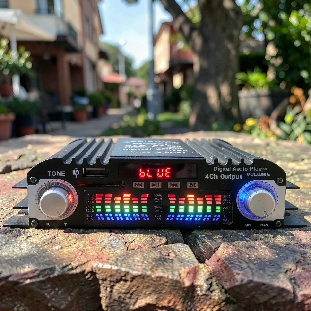 Автомобильный HiFi усилитель TELI BT-998 4-канальный с Bluetooth