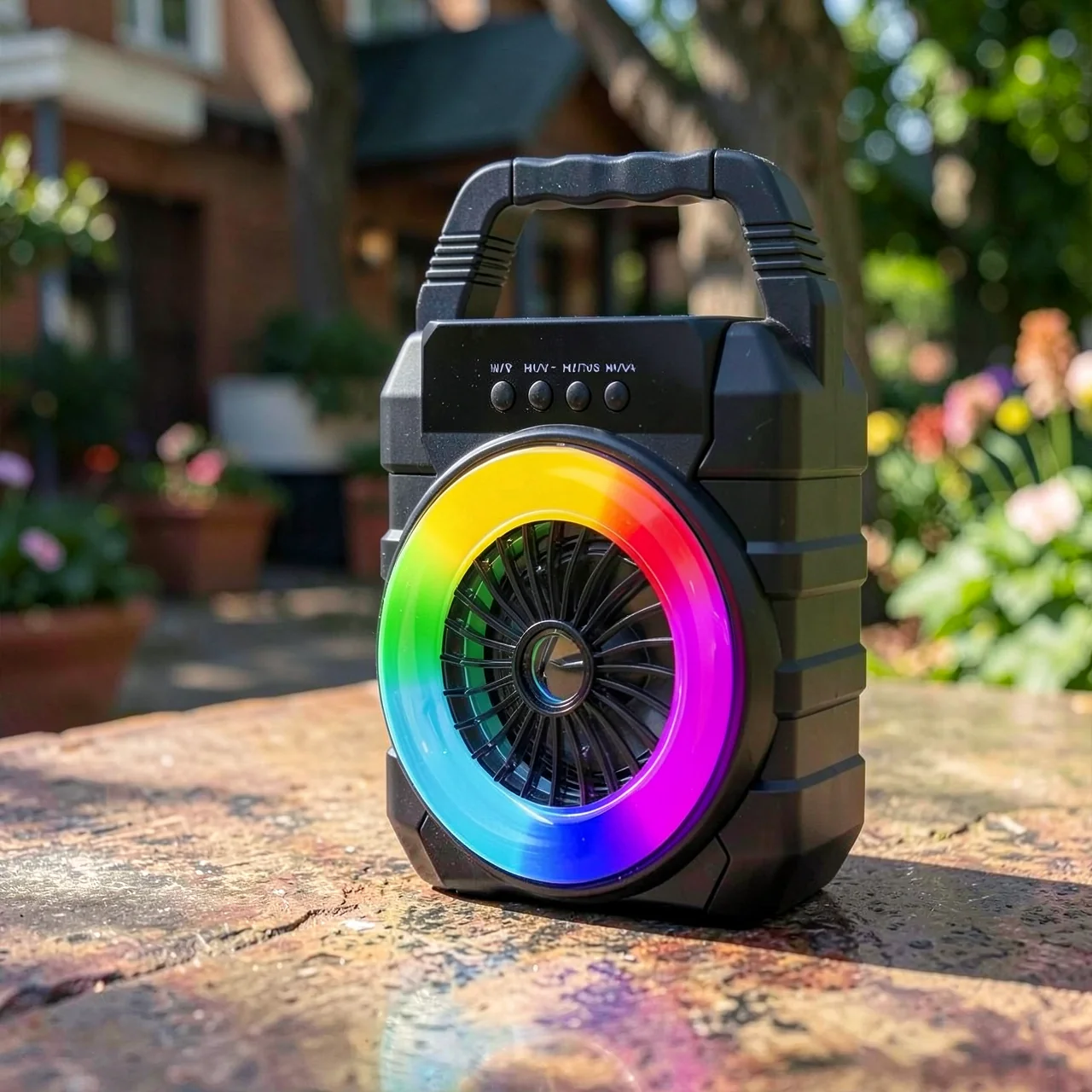 Портативная беспроводная Bluetooth-колонка с RGB-подсветкой 4 дюйма
