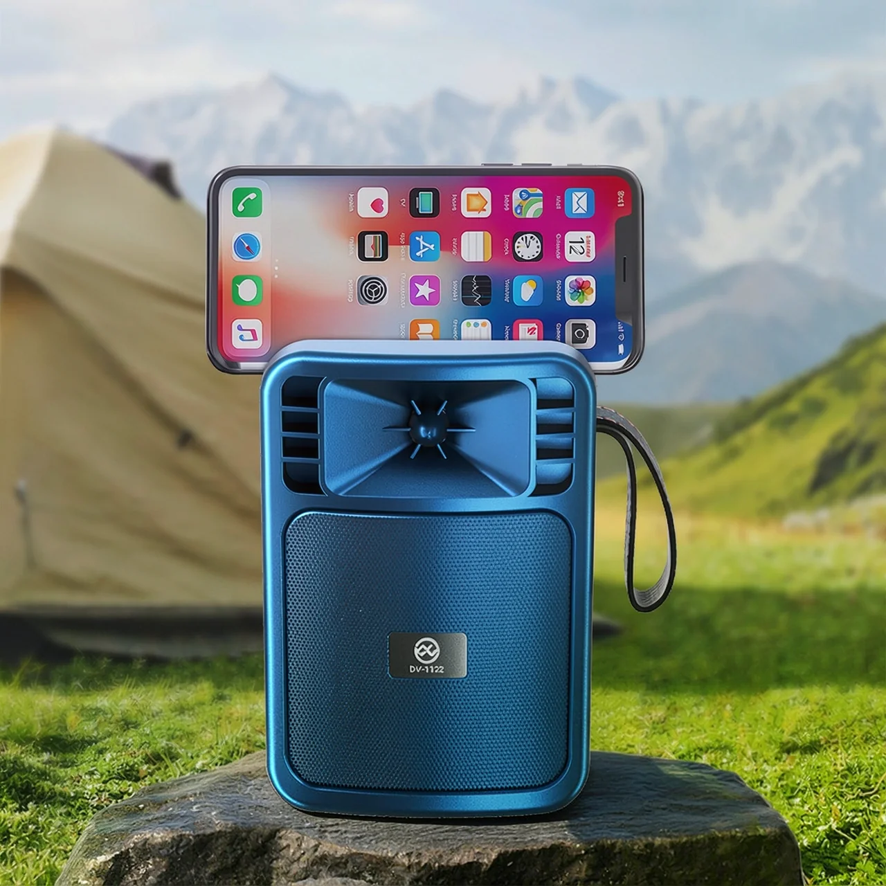 Портативная Bluetooth-колонка DV-1122 с солнечной панелью