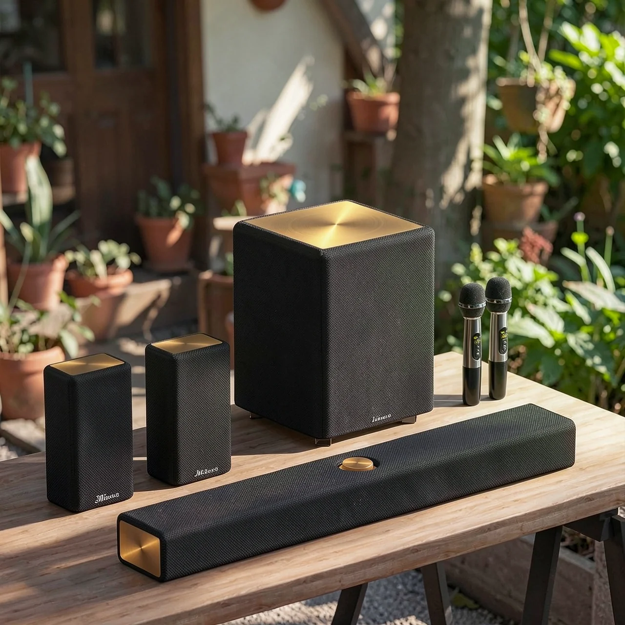 Домашний кинотеатр Wanyin Jyaudio A10 5.1 с сабвуфером и микрофонами