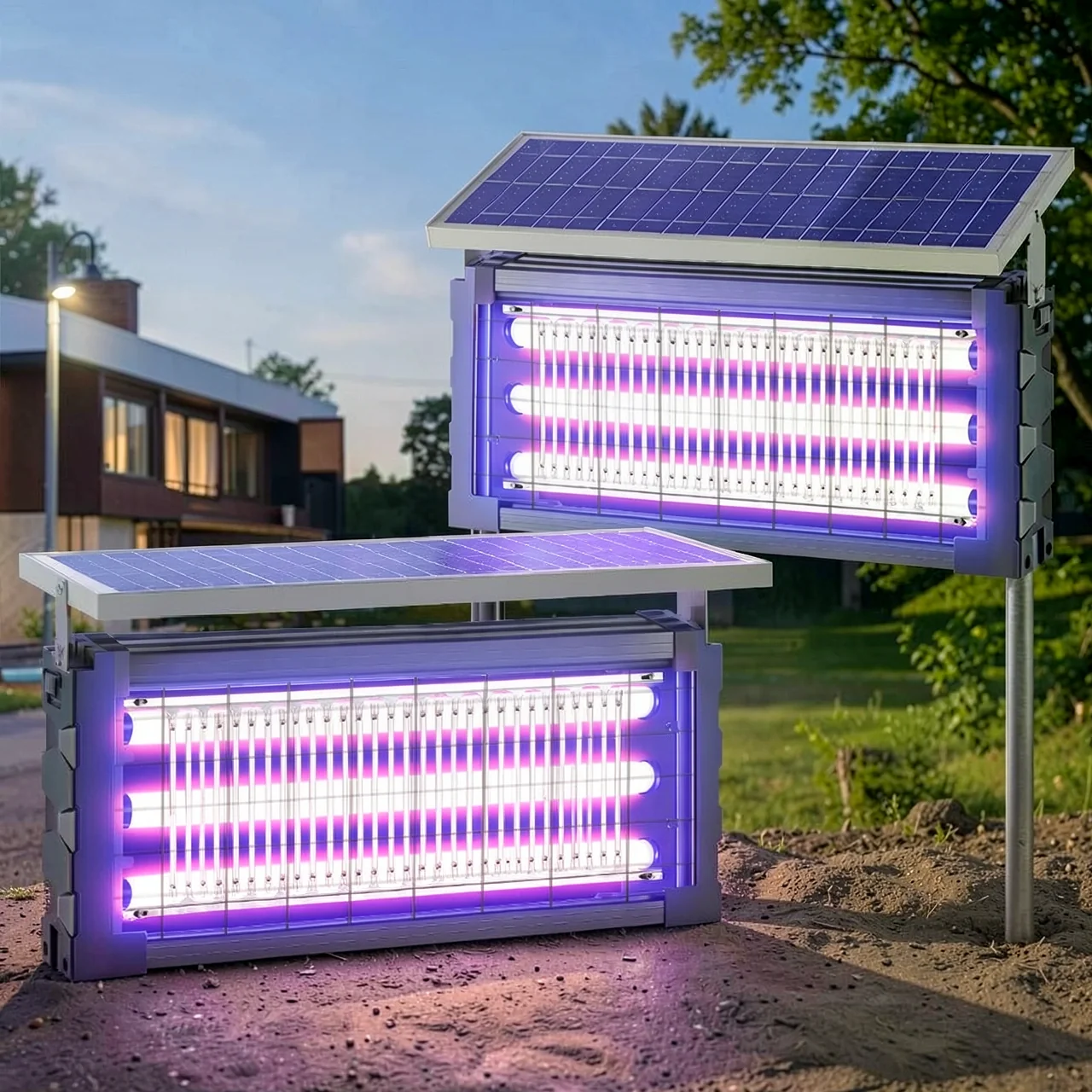 Солнечная водонепроницаемая лампа-ловушка для комаров Really Bright LED-4w