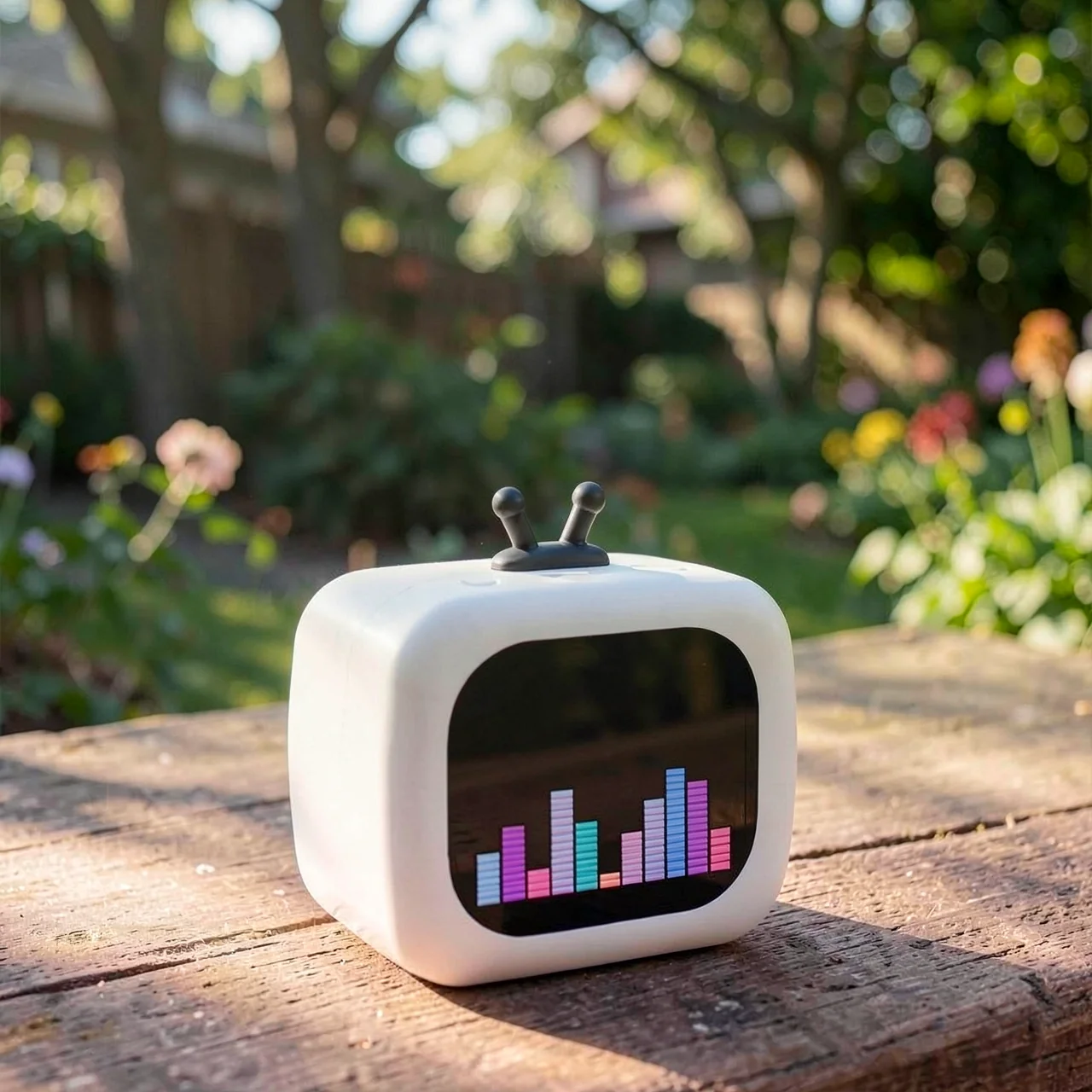 Портативная Bluetooth-колонка SU7 в виде ретро-телевизора с LCD-экраном