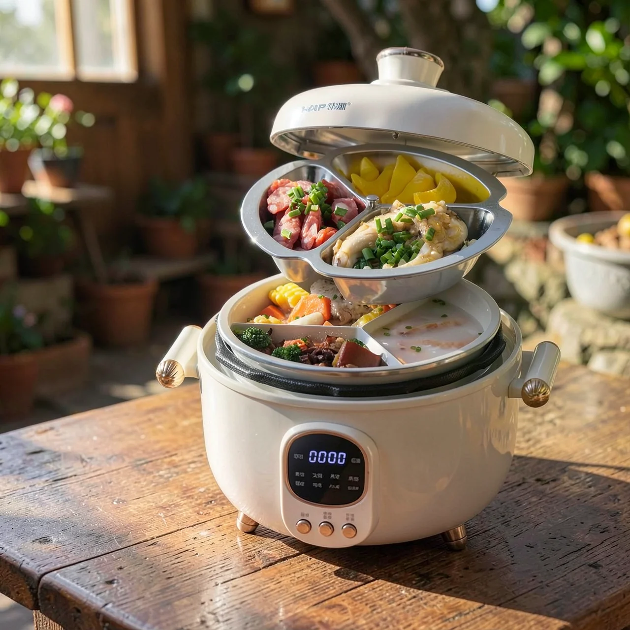 Электрическая многофункциональная скороварка HAP Korean School HP-40H9-A 4л