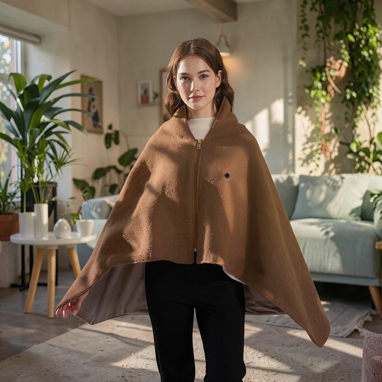 Электрическая накидка-одеяло с USB-подогревом
