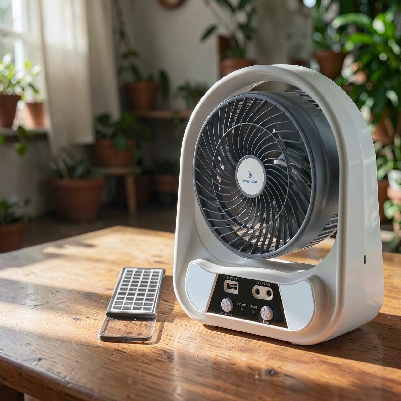 Портативный солнечный вентилятор с освещением EASYPOWER EP-606