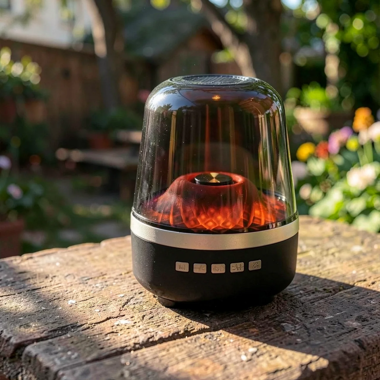 Bluetooth-колонка с атмосферным светильником Kewei Xing GLASS5+