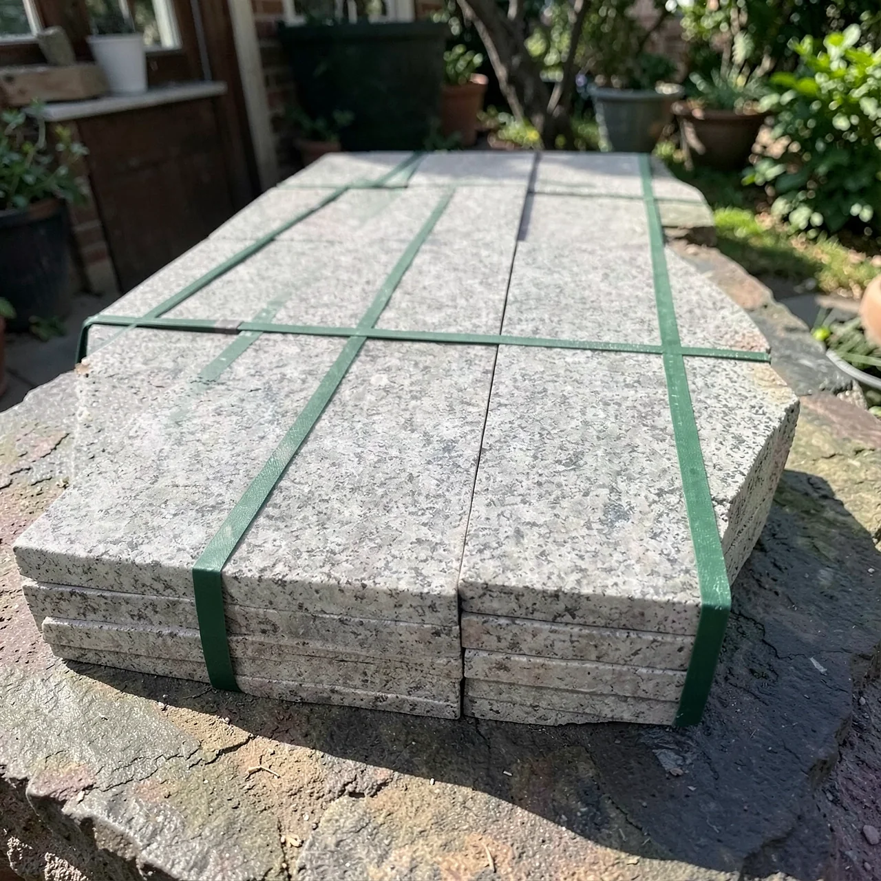 Брусчатка гранитная серая Juni Stone (текстура личи)