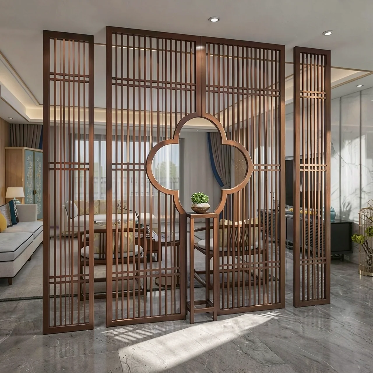 Декоративная металлическая перегородка Tongxinda XBPF