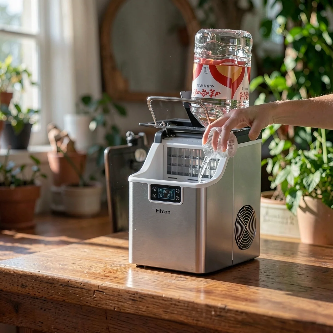 Льдогенератор бытовой Hicon Home Maker HZB-25AFS из нержавеющей стали